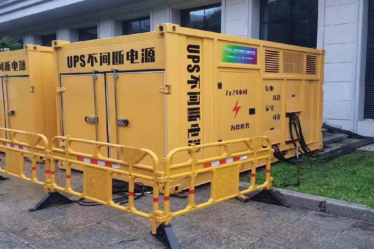 察哈尔右翼后发电机租赁施工现场