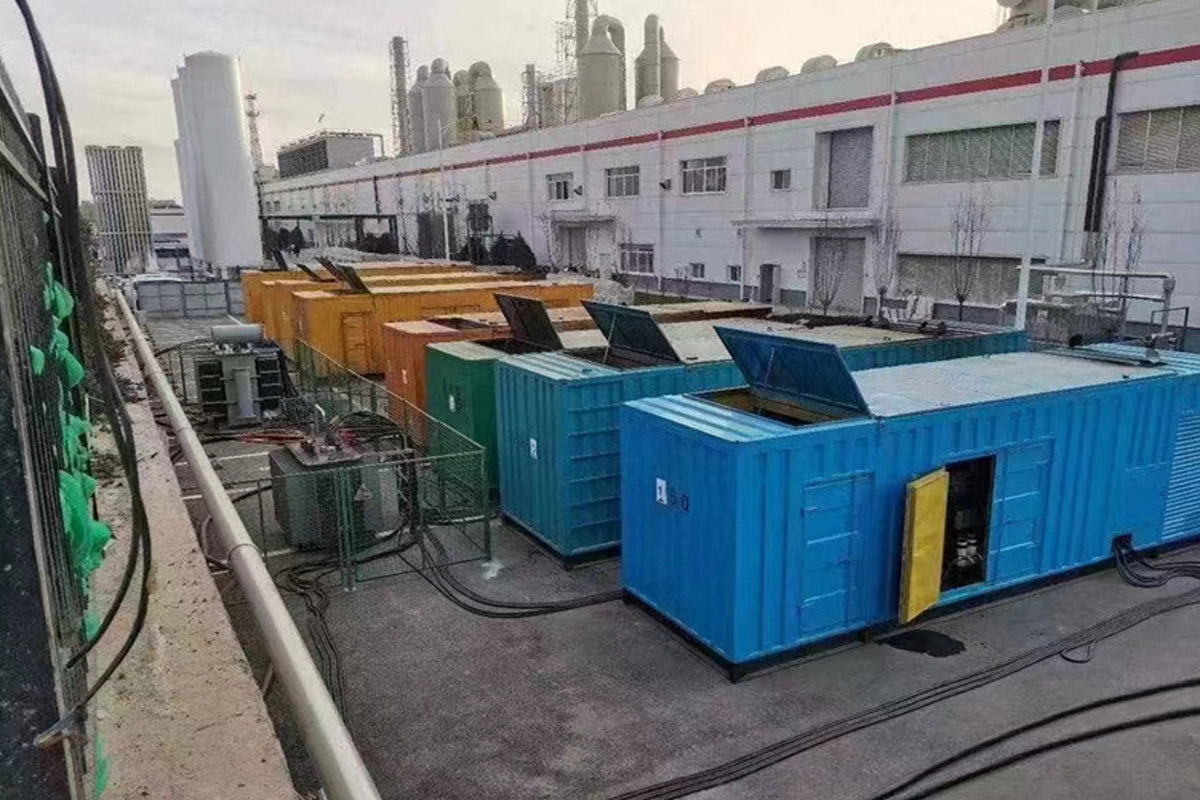 察哈尔右翼后发电机租赁施工现场
